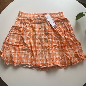 Urban Outfitters Orange and white skirt